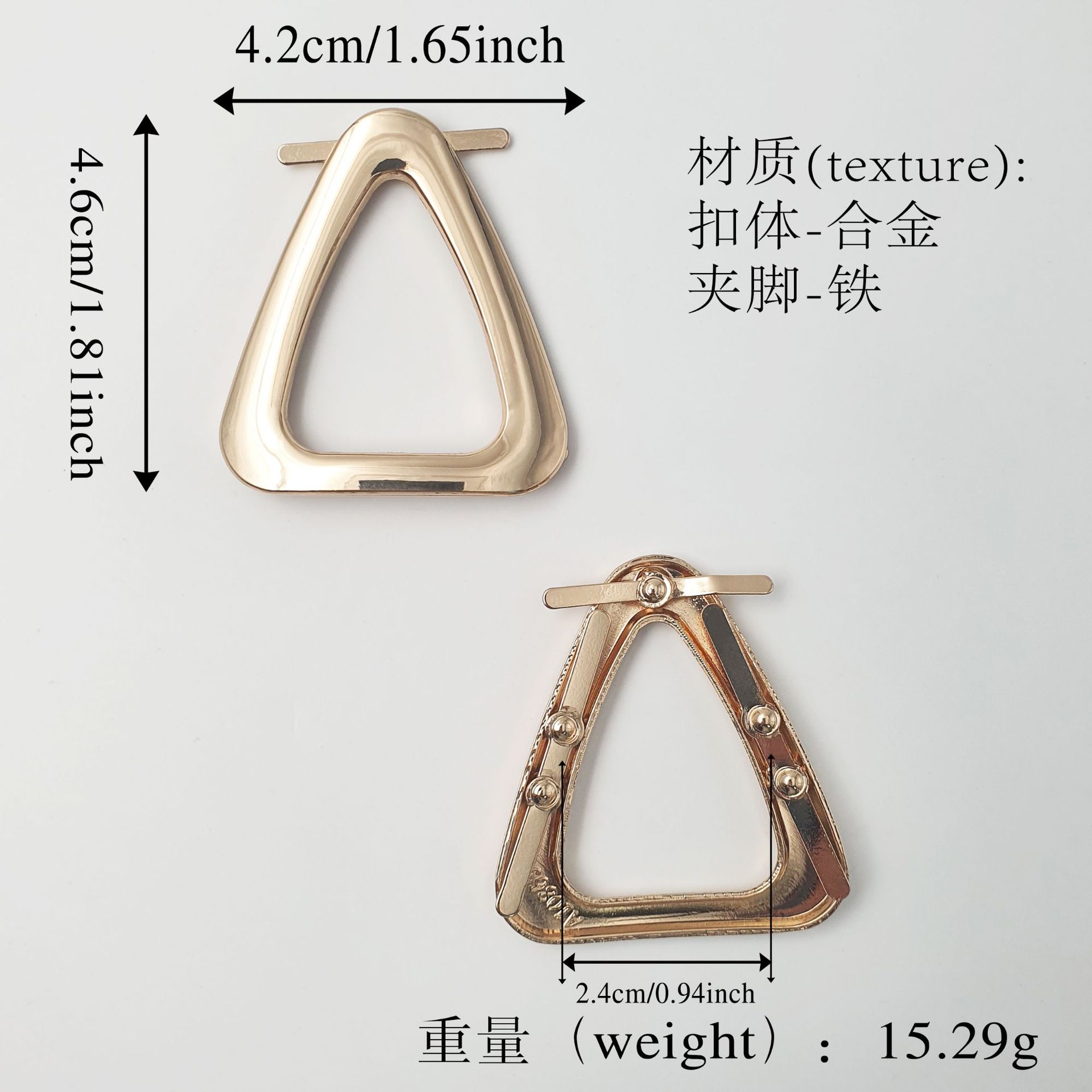 Un accesorio de hardware de zapatos de cuero con botones decorativos metálicos para ropa, zapatos, botones de ajuste de fundición a presión de aleación de zinc al por mayor