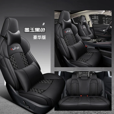 Modelə uyğun (Original) oturacaq örtükləri, special seat cover four seasons - luxury-dark-jade-black-special-car