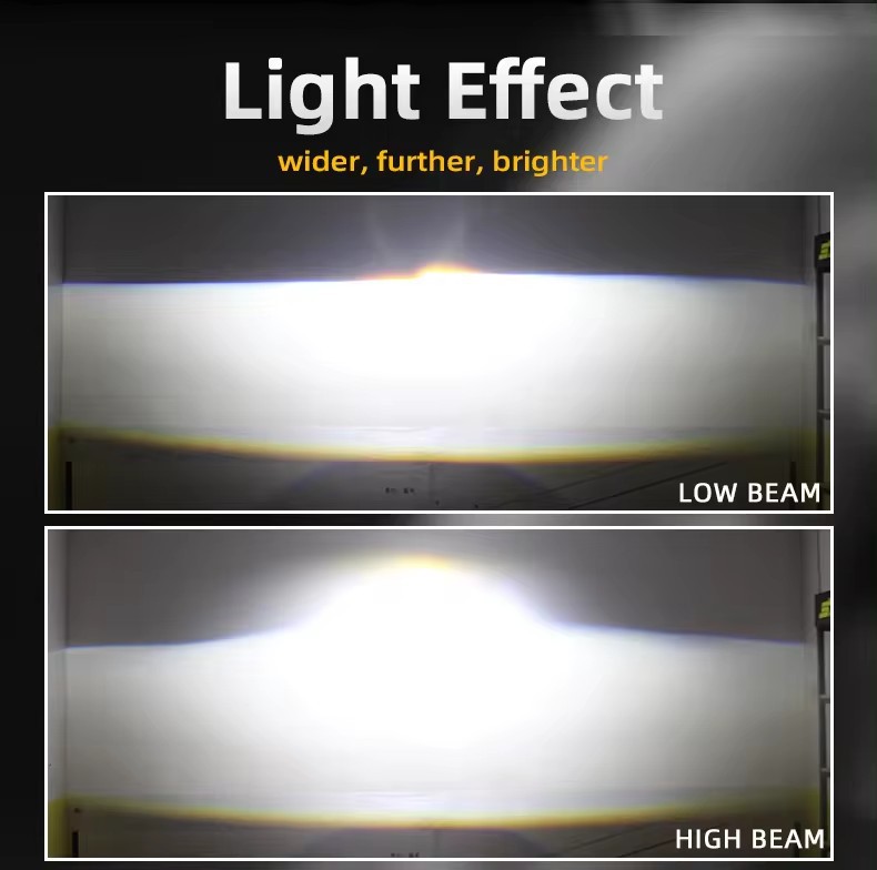 Nuevo coche de venta caliente transfronterizo personalizado Lámpara LED P01 Lente láser 65W Taza de luz doble 3.0 Concentro súper brillante Universal