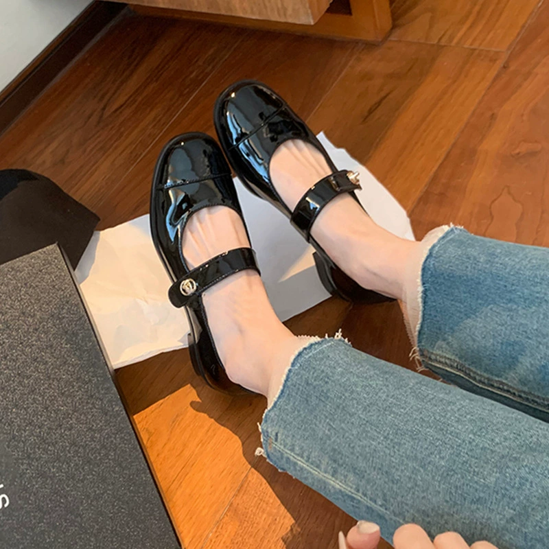 Демисезонная обувь для кожаной обуви, стиль Chanel, французский стиль