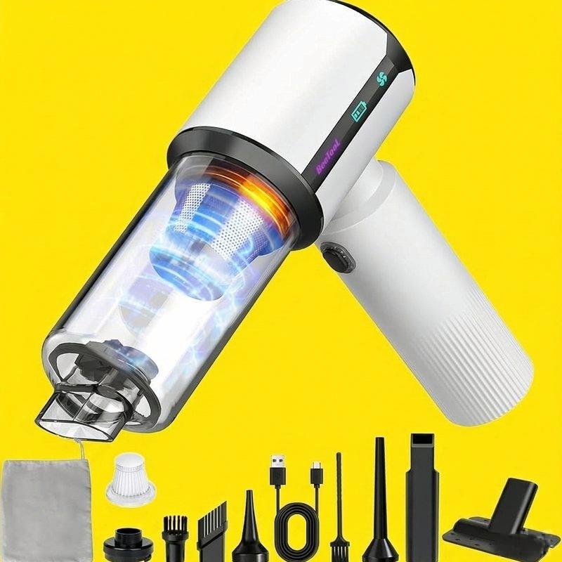 New model car vacuum cleaner, small size with high suction power, integrated blowing and suction, handheld car blower, long battery life, rechargeable version New model car vacuum cleaner, small size with high suction power, integrated blowing and suction, handheld car blower, long battery life, rechargeable version