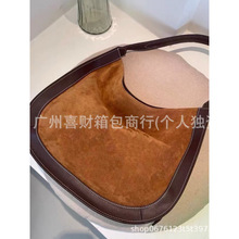 新款小众设计C1OS经典流浪包百搭休闲马鞍包大容量半圆单肩斜挎包