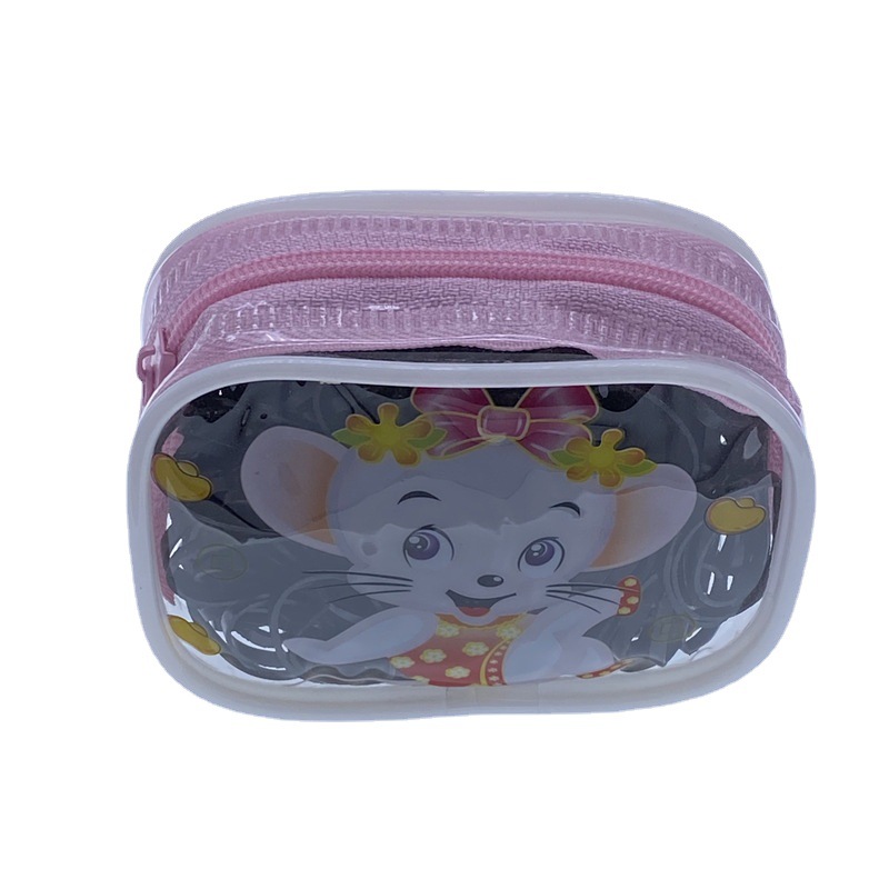 Bolsa de estilo coreano embalaje banda de goma desechable color Banda de goma para niños fuerte tirón constantemente banda de pelo negro cuerda de pelo al por mayor