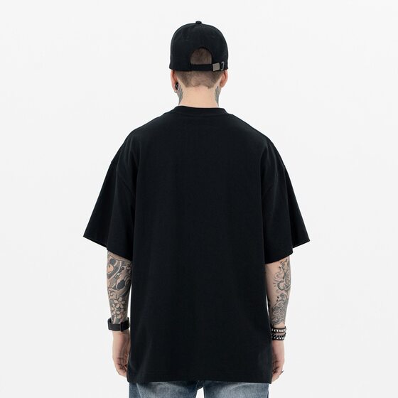 SUP Men's Wear | 2024 Spring/Summer New High Street Tide Brand Creative Letter Simple Joker Casual Short Sleeve Heavy T-Shirt