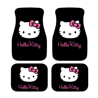 Avtomobil döşəmə paspasları, New Hot-Selling Cartoon Hello Kitty - 331-car-katie-4-3344cm-pack-of-two
