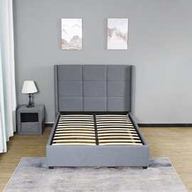 布艺床现代简约婚床欧式风双人床1.8米储物软床小户型1.5m主卧床