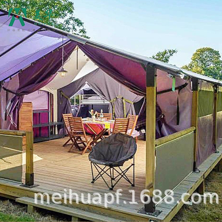 Tienda de Campaña ecológica hotel cómodo padre-hijo música camping Hotel tienda de campaña casa de lujo salvaje fabricante de lujo ligero