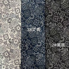 腰果热卖款平纹段雪纺布印花面料 制作大肠圈饰品服装面料 有垂感