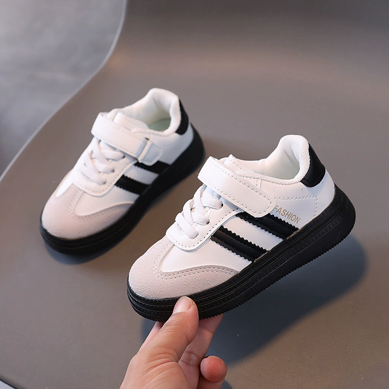 Children's white shoes, sneakers, casual footwear for men and women, soft sole, wholesale