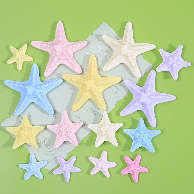 Simulated Large, Medium, and Small Starfish DIY Resin Accessories, Cream Glue Hair Clips, and Shoe Decoration Materials Simulated Large, Medium, and Small Starfish DIY Resin Accessories, Cream Glue Hair Clips, and Shoe Decoration Materials