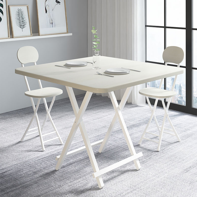 Mesa de comedor retráctil de casa de alquiler pequeña simple y portátil mesa de negociación doméstica multifuncional económica mesa plegable image 37