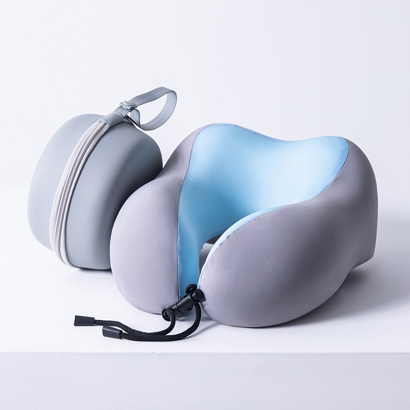 Memory Foam U-shaped Travel Pillow Neck Support For Sleeping_voghion.com
