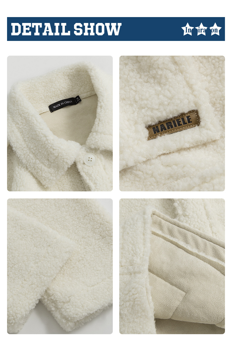 Women's Coat Simple Chic Lapel Collar Lightweight Cotton Jacket_voghion.com