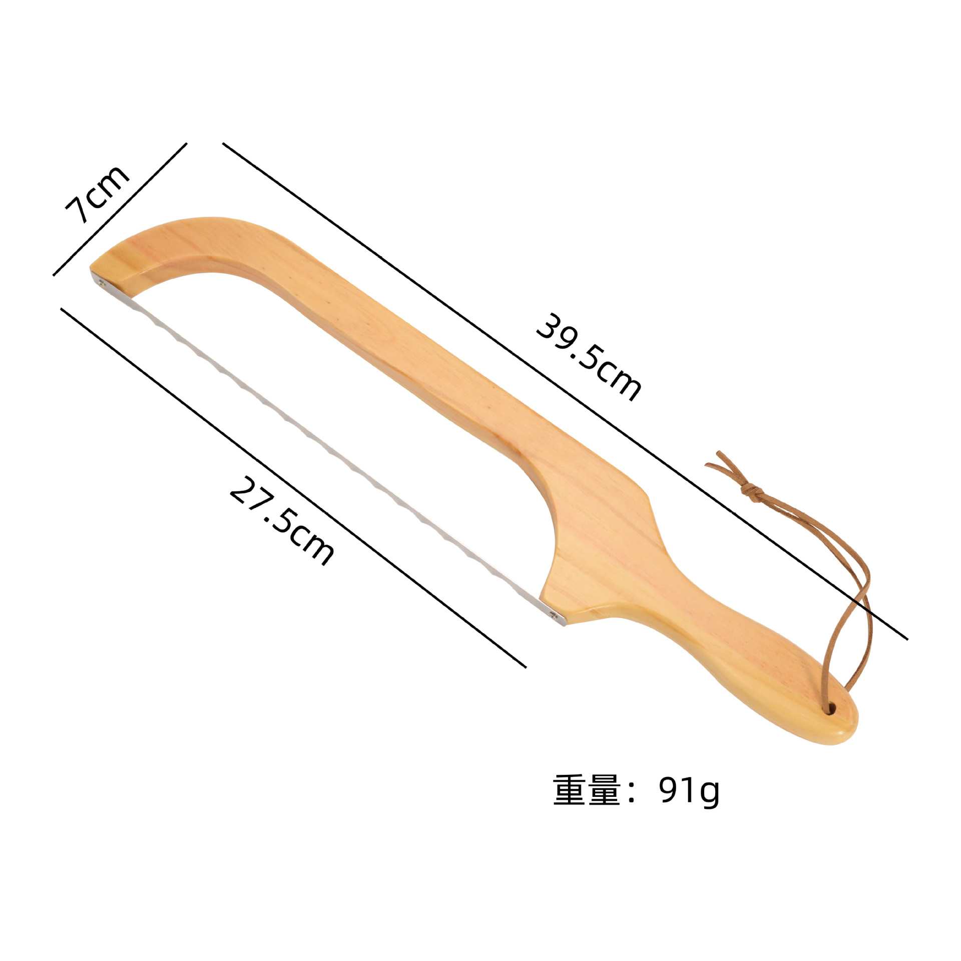 Nuevo producto de pan cortador de tostadas diente simple herramientas de corte de pan madera sierra de corte de pan