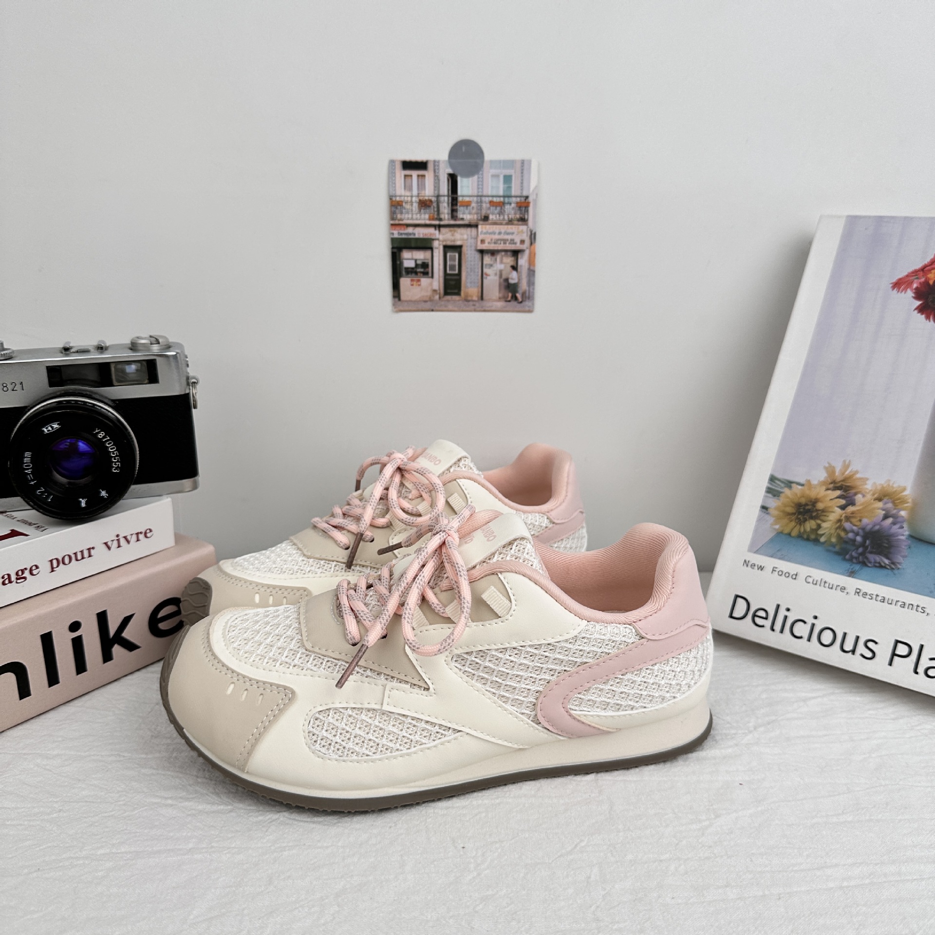 Yuanbo nicho diseño Gump zapatos para mujeres 2025 nuevo verano zapatos de red para mujeres respirables zapatos casuales de red