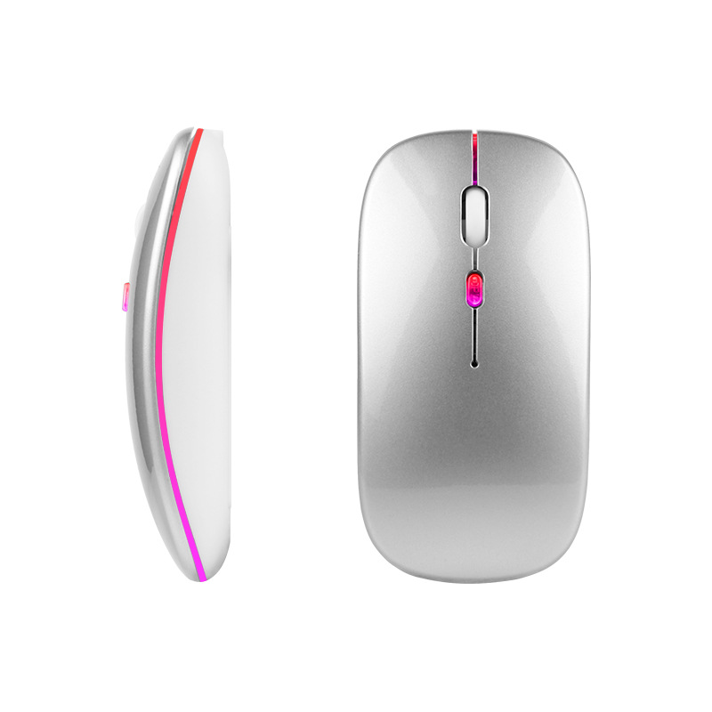 Nuovo mouse Bluetooth dual mode compatibile con più dispositivi desktop wireless ricaricabile e silenzioso_voghion.com