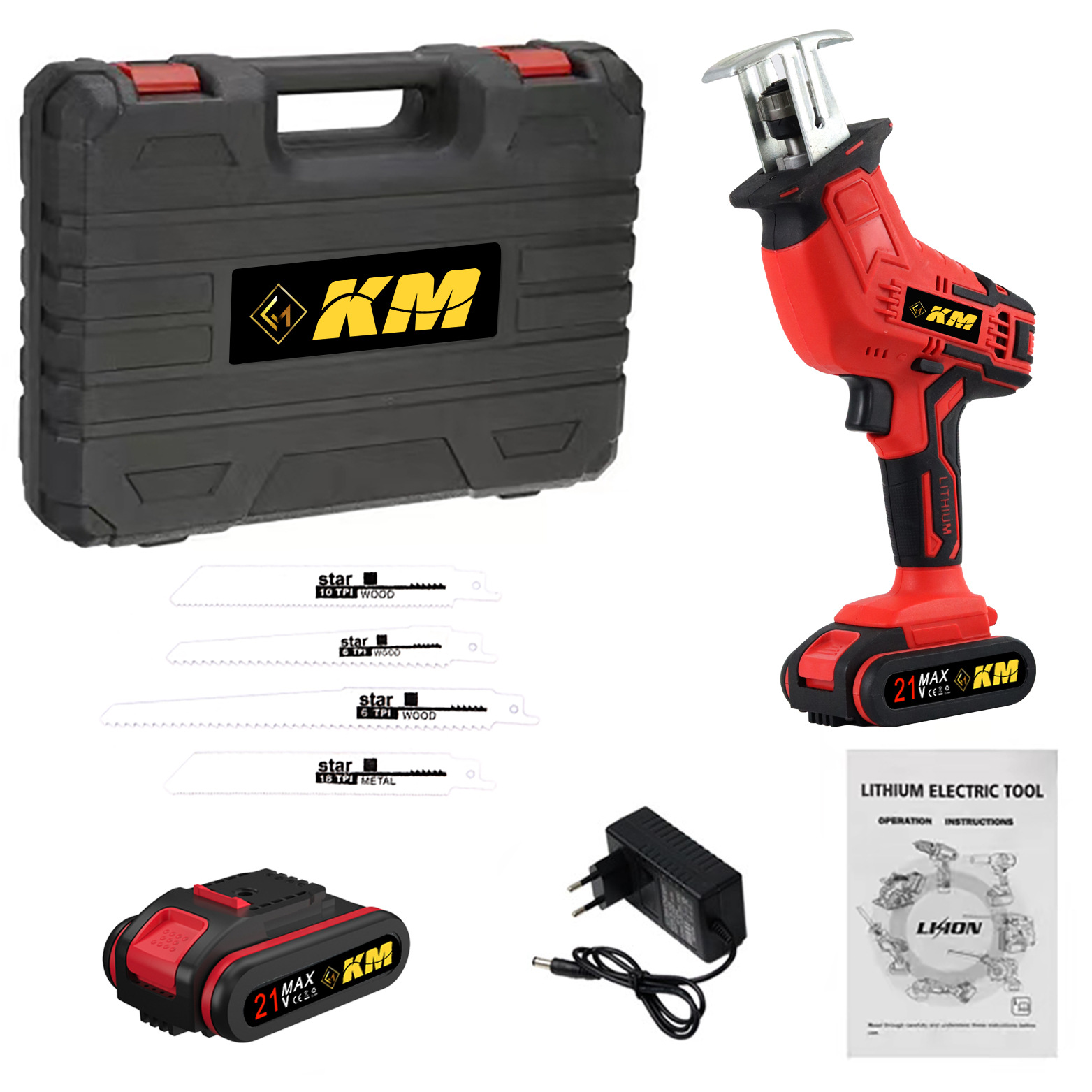 充电式手提电动马刀锯木工锂电锯电动往复锯户外小型伐木电锯骨头