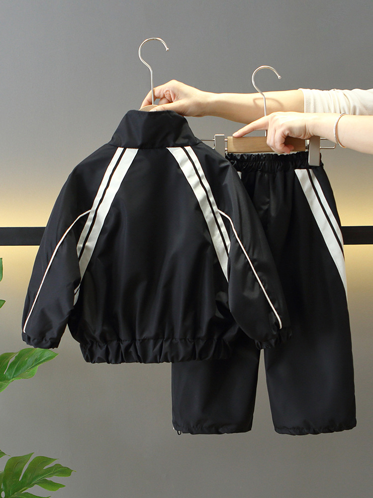 7669 Traje de primavera para niños 2025 Nuevo estilo Estilo occidental Ropa de primavera y otoño para niños Traje deportivo de dos piezas Traje de dos piezas para bebés