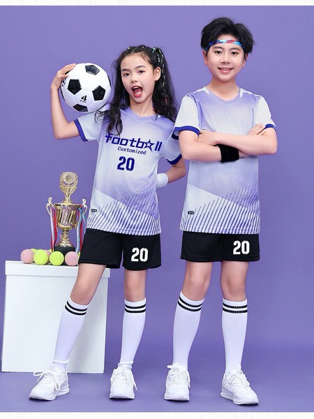 Summer quick dry breathable children's football uniform