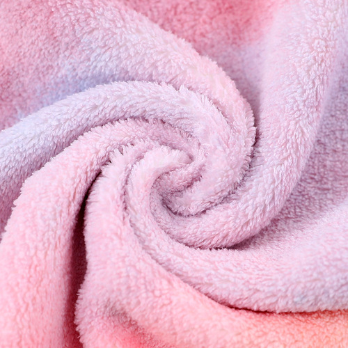 Coral velvet small square towel rainbow gradient square towel colorful children's saliva towel kindergarten hand wipe face gift towel