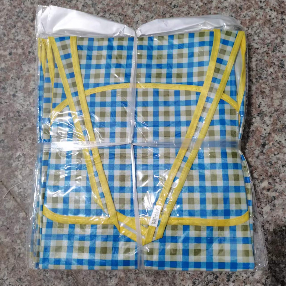 블루 그레이 체크