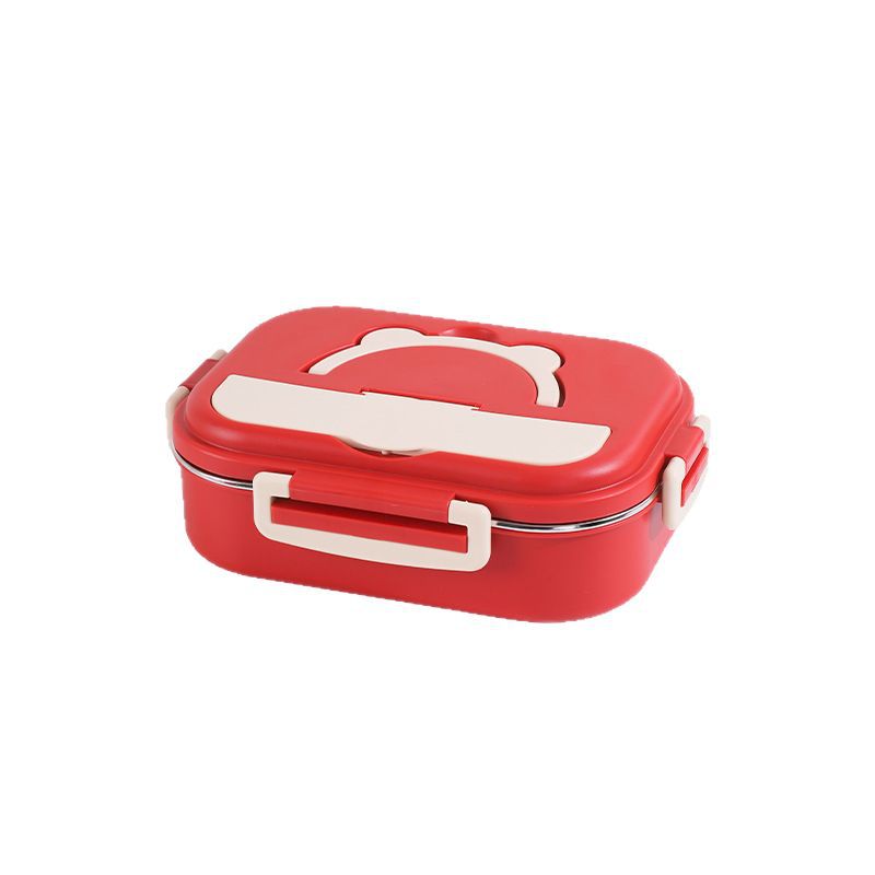 Caja de almuerzo de oficina de acero inoxidable 304 puede dividir la caja de almuerzo de microondas aislamiento de la olla de almuerzo de gran capacidad de la caja de almuerzo de estudiantes