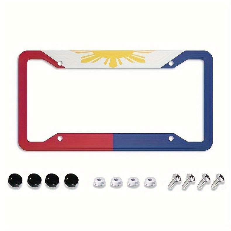 Cross-Border License Plate Frame Uv Printed License Plate Frame American License Plate Frame Fashion Trend American Standard Aluminum Alloy License Plate Frame
