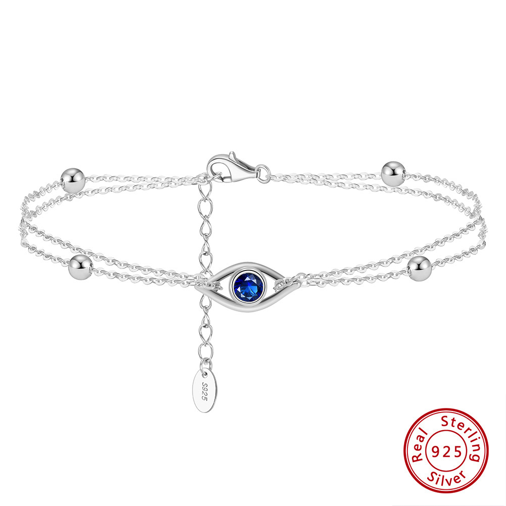 cable chain Chain Type 1 Piece Quantity 925 Sterling Silver Bracelets Simple Style Classic Style