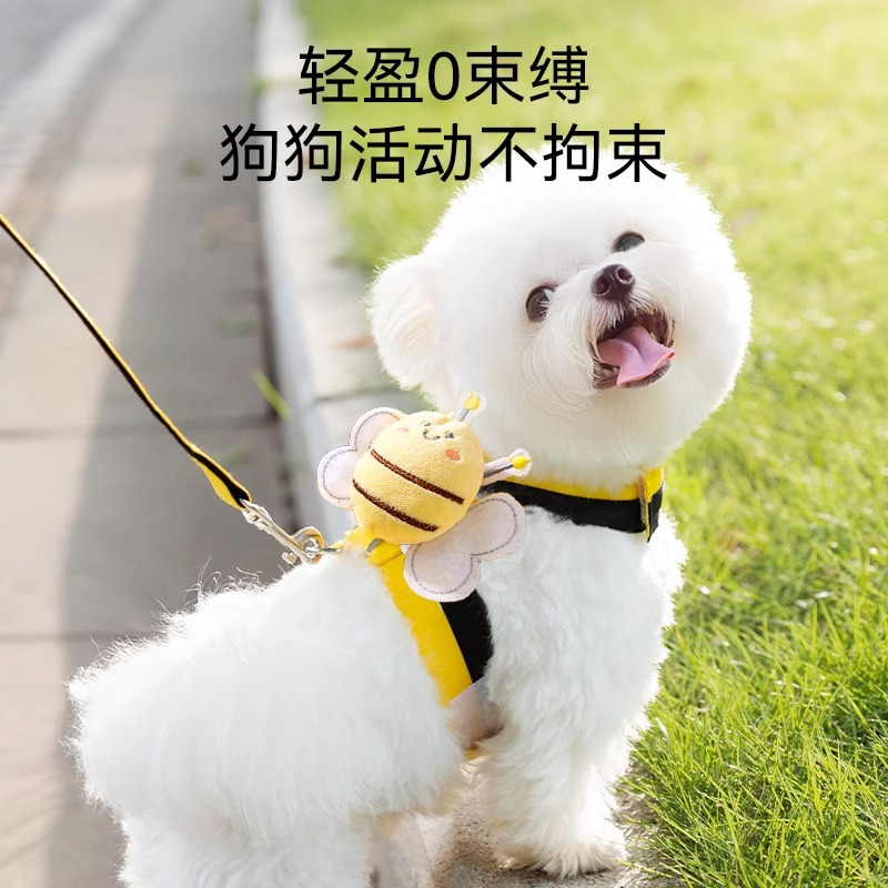 Correa de perro Estilo Chaleco pequeño perro oso de peluche Bomei Internet celebridad correa de pecho Cadena de perro mascota perro cuerda para caminar