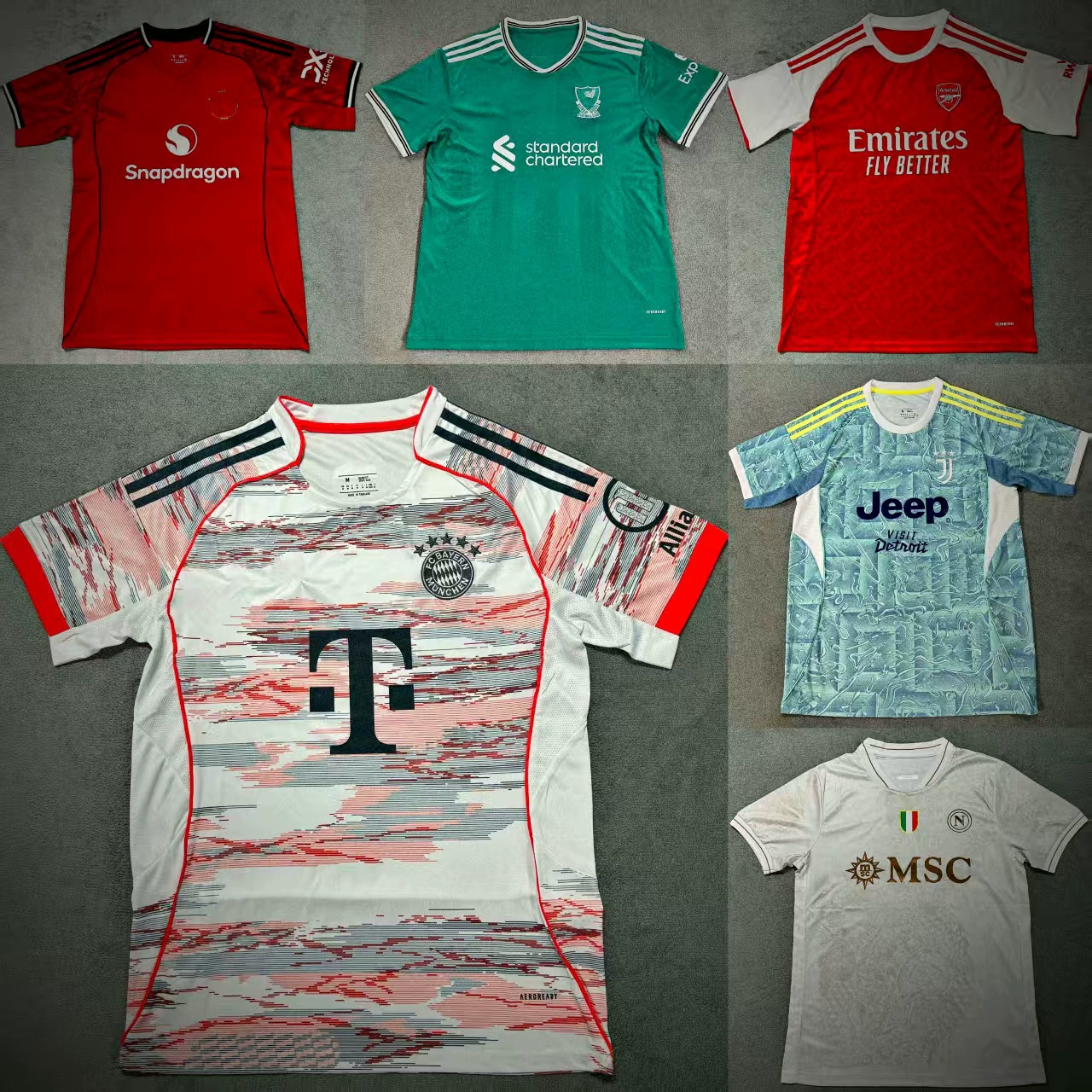 2526 Hot Club Season Нью-Джерси Реал Мадрид ПСЖ Манчестер Сити Манчестер Юнайтед Тайская версия Топовая версия для фанатов