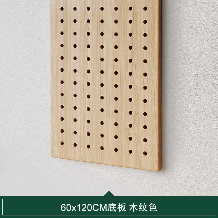 Entrada Pared de entrada de madera maciza agujero de almacenamiento rack Pared de pared colgante de madera