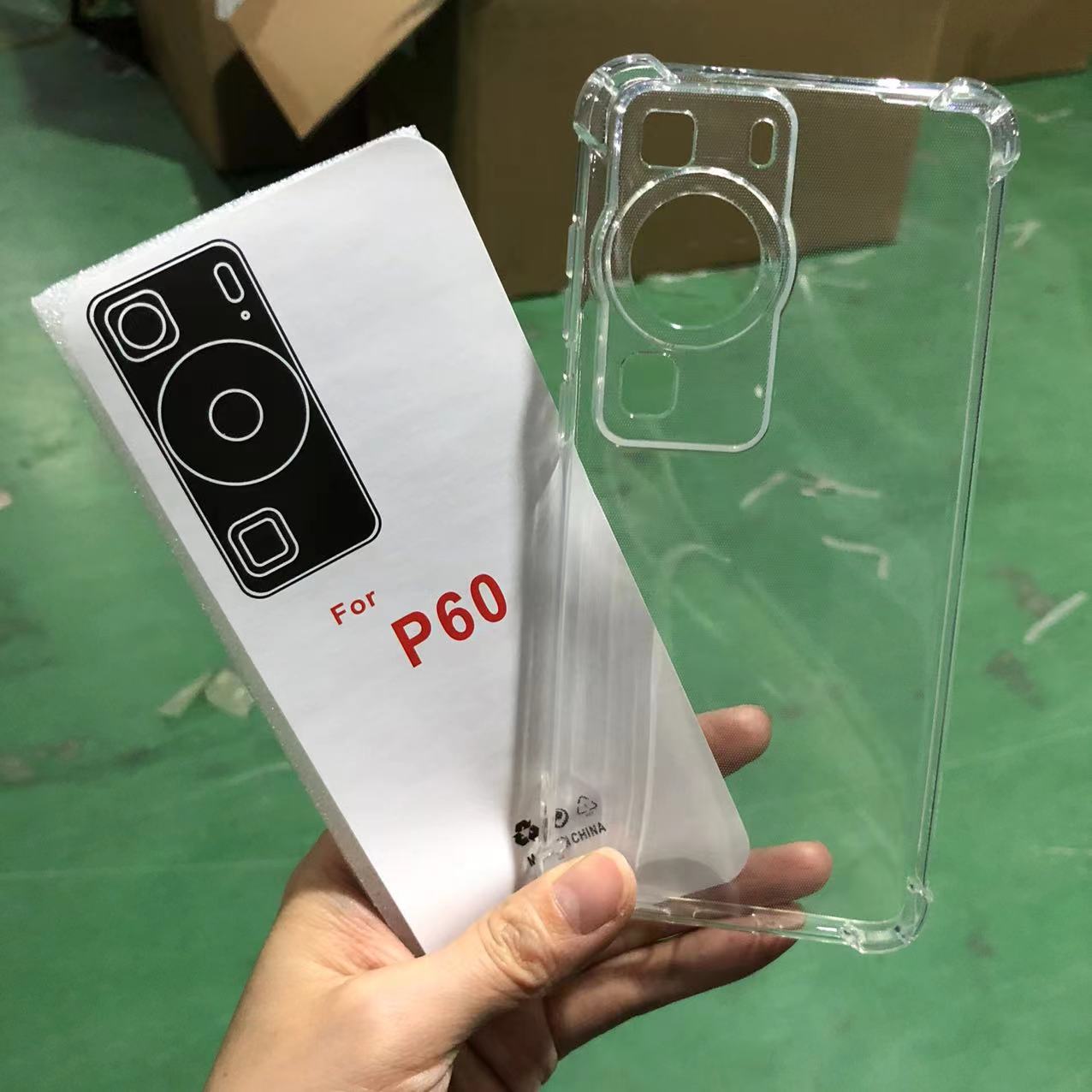 1.5 anti-fall four-generation TPU mobile phone case for Huawei P40 PRO Plus four-corner thick transparent protective cover