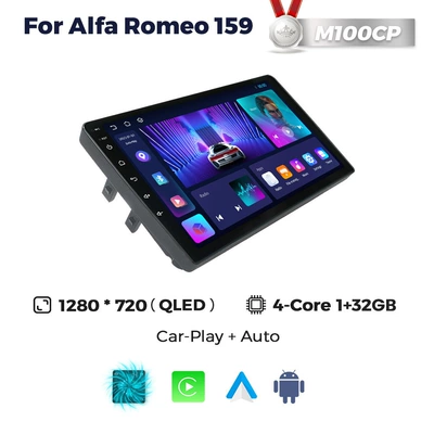For Alfa Romeo 159 (Before 2008) Alfa Romeo Android Car Navigator (DVD Navigation) - m100cp-132-quad-core-wifi-version
