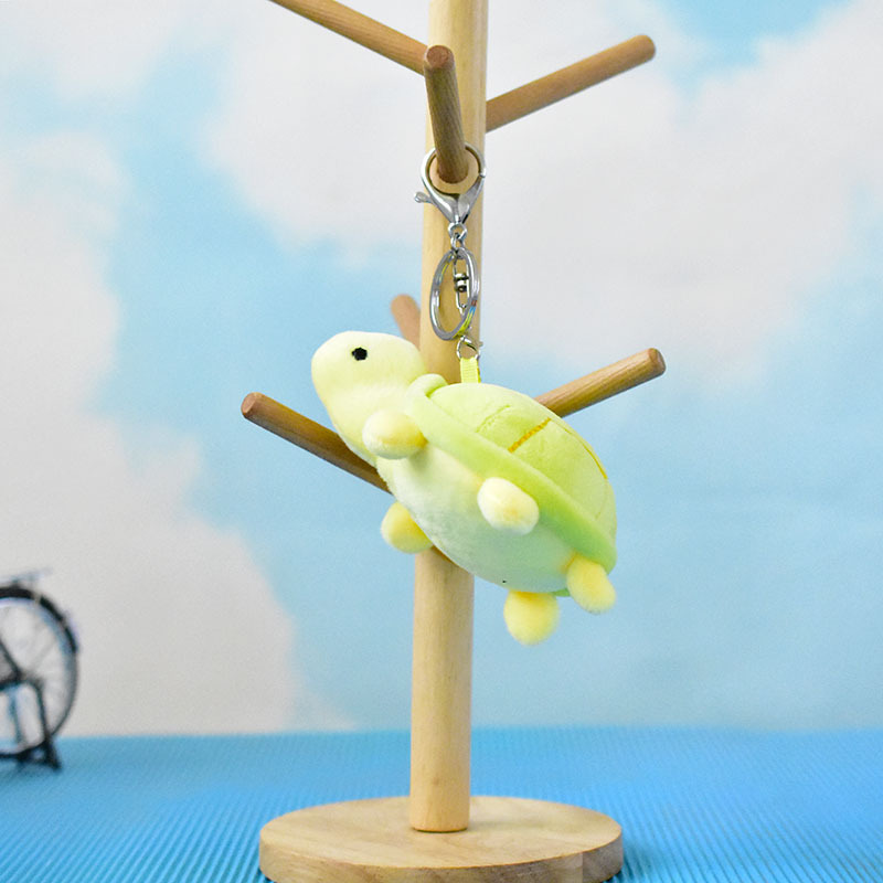 (2개) 공장 직접 미니 수족관 동물 거북이 봉제 인형 장난감 귀여운 거북이 봉제 펜던트 가방 장식품