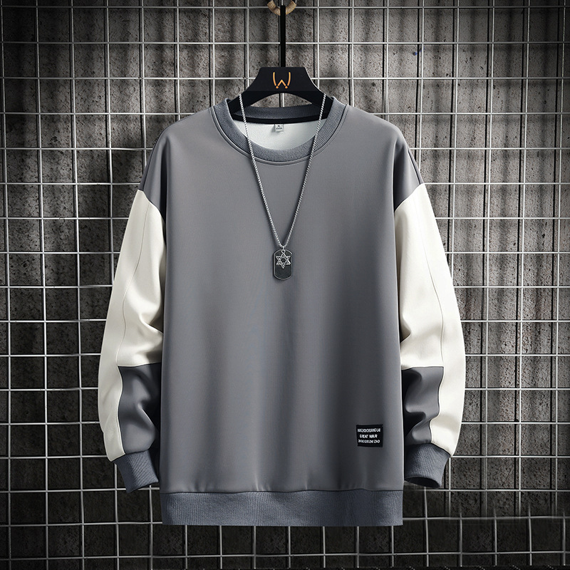 T-shirt à manches longues, col rond, pull décontracté et polyvalent pour homme, collection printemps-automne 2025_voghion.com