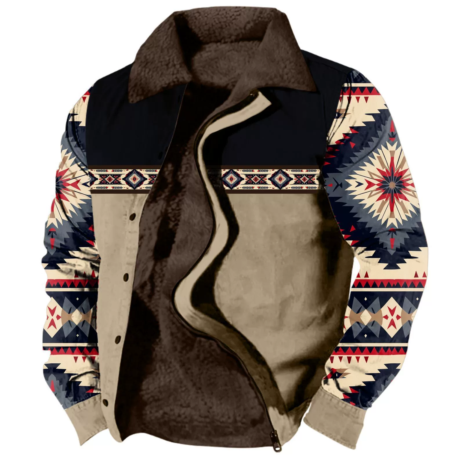 2024 Трансграничные утолщенные боковые швы сумка повседневная молния широкая молодежная хлопковая куртка мужская шерстяная куртка