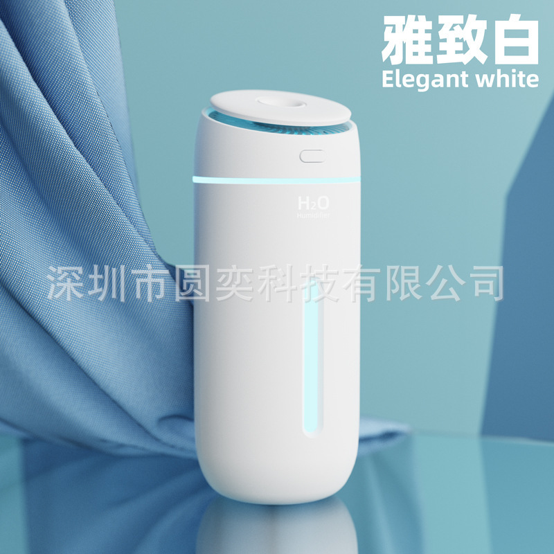 桌面补水夜灯电池款加湿器家用办公车载大喷雾静音小型加湿器|undefined