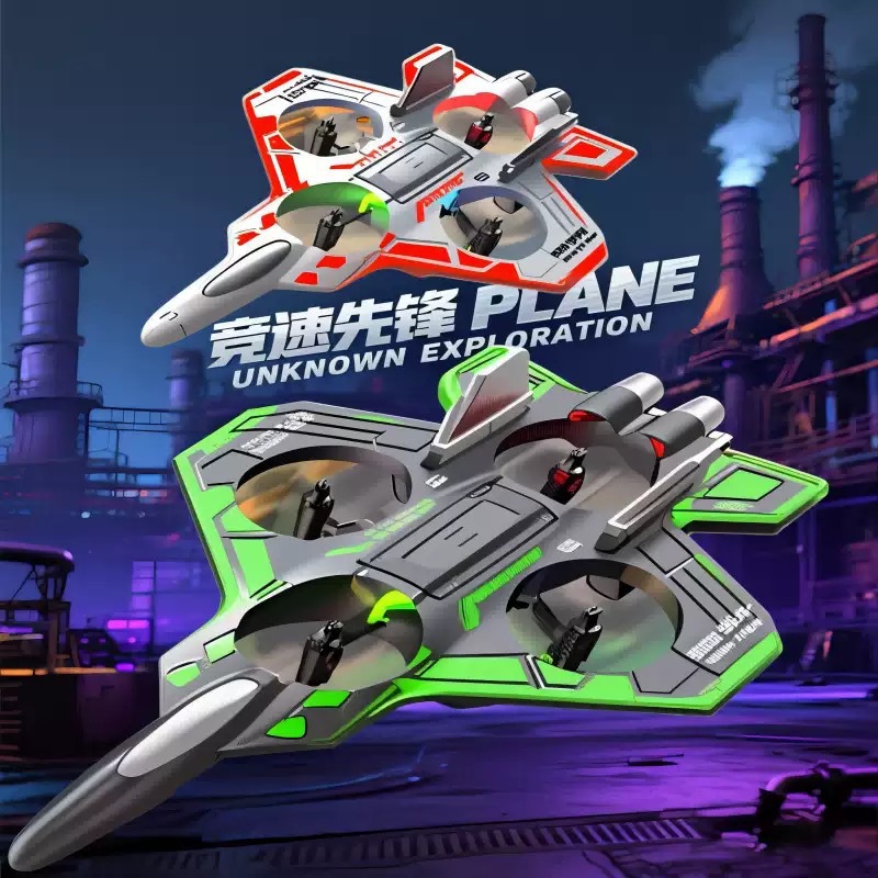 New Hot-Selling Four-Axis Drone Foam Aircraft Electric Remote Control Fall-Resistant Colorful Light Stunt Fixed-Height Aircraft