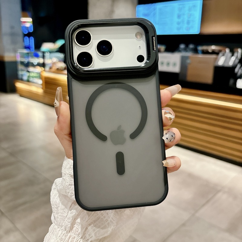iPhone17promax镜头支架手机壳苹果16磁吸15肤感磨砂14防摔保护套|undefined