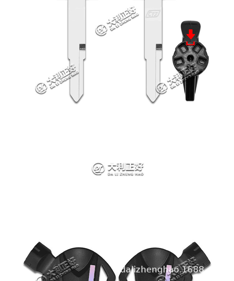 Suitable for Guangyang Like150, Curved Lane Lover Ct250/300 Motorcycle Keys, Magnetic Key Blanks
