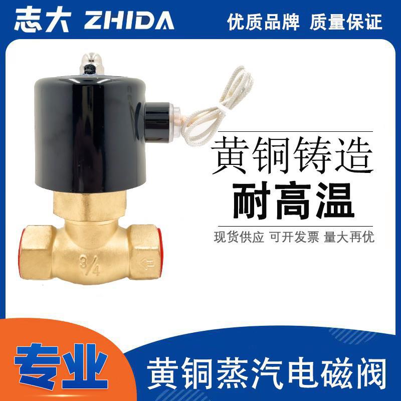 全铜耐高温蒸汽电磁阀控制电阀2L/US-15 20 25 32 4 6分1寸半220v