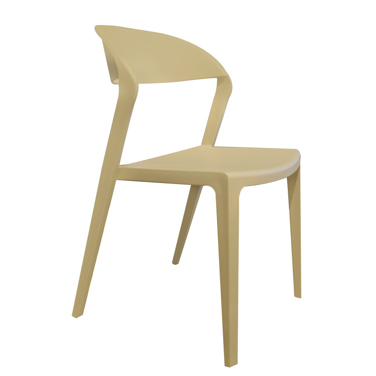 silla de respaldo a prueba de lluvia al aire libre de ocio, silla de comedor de salón de conferencias, silla de comedor de plástico grueso doméstico