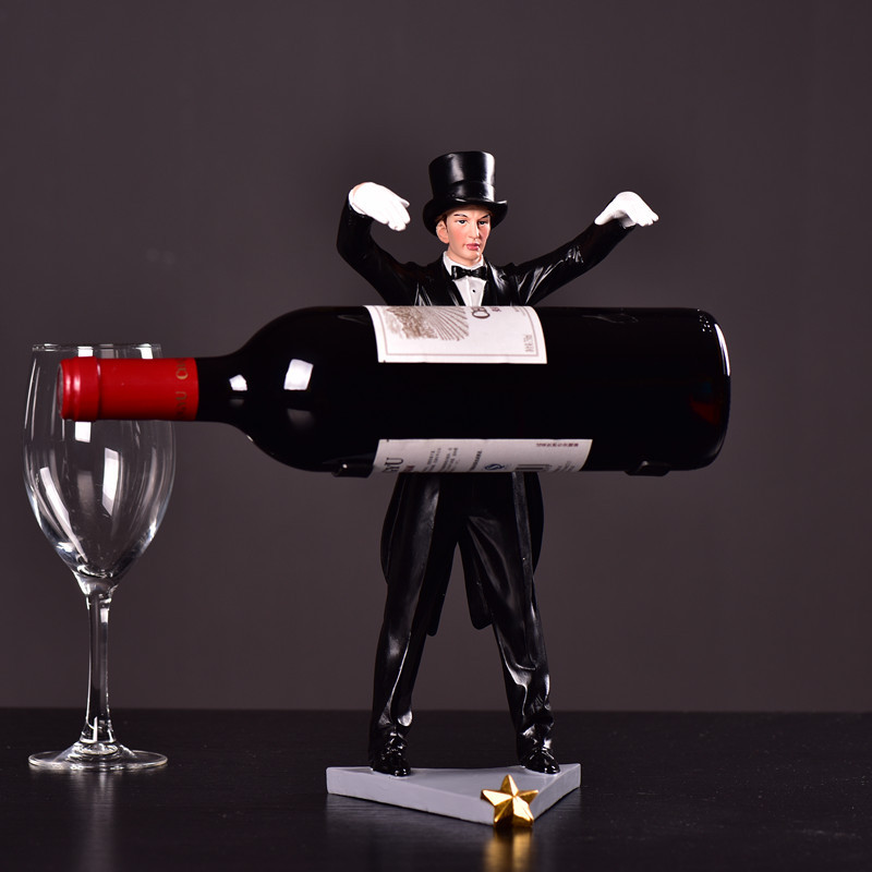 Cross-Border Magician Wine Rack European-Style Living Room Dining Room Home Grid Wine Cabinet Decoration Crafts Small Ornaments Handmade