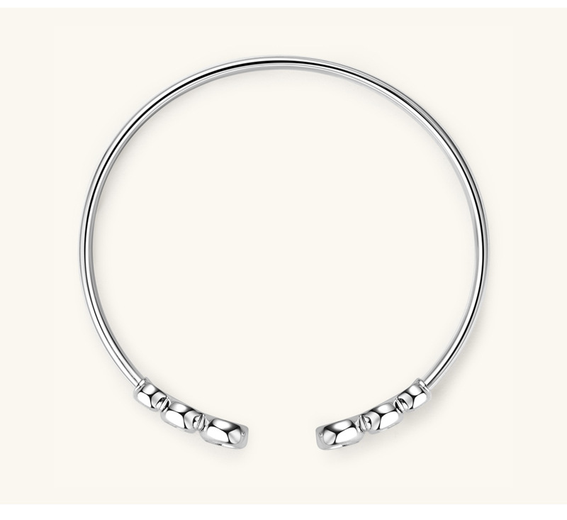 Women's Gender GRA, Plating, Inlay Design 925 Sterling Silver Cuff Bracelets Elegant Simple Style