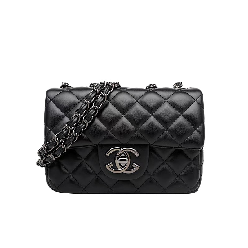 Genuine Leather Quilted Small Square Bag New Women's Versatile Crossbody Bag Summer Shoulder Bag 2026 - Thumbnail 5