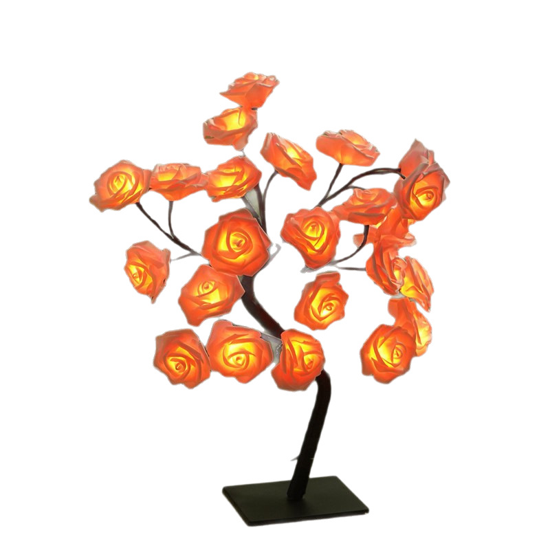 LED rosa árbol lámpara de escritorio luces decorativas in viento diseño de la habitación luces de atmósfera luces festivas luces nocturnas