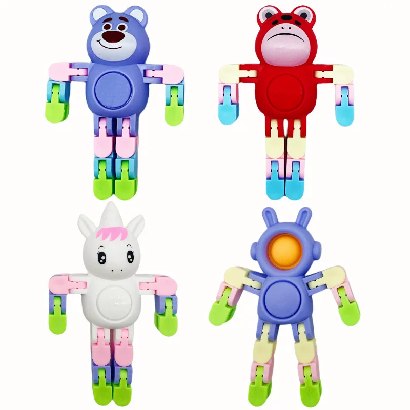 Cartoon spinning top, variable chain for finger, handheld toy, (Cross-border trading), anti-stress