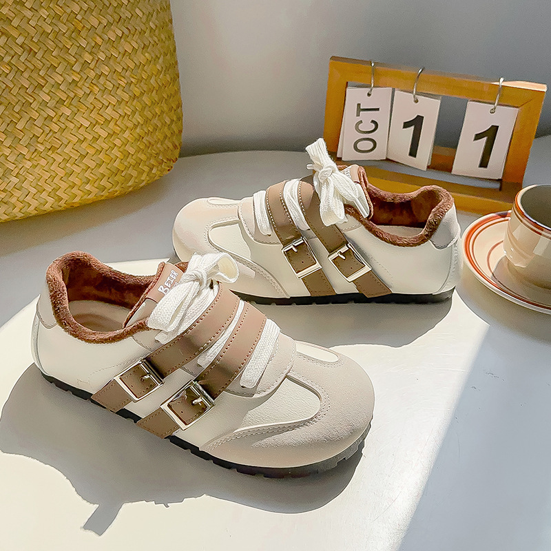 코튼 슈즈 라이스 브라운