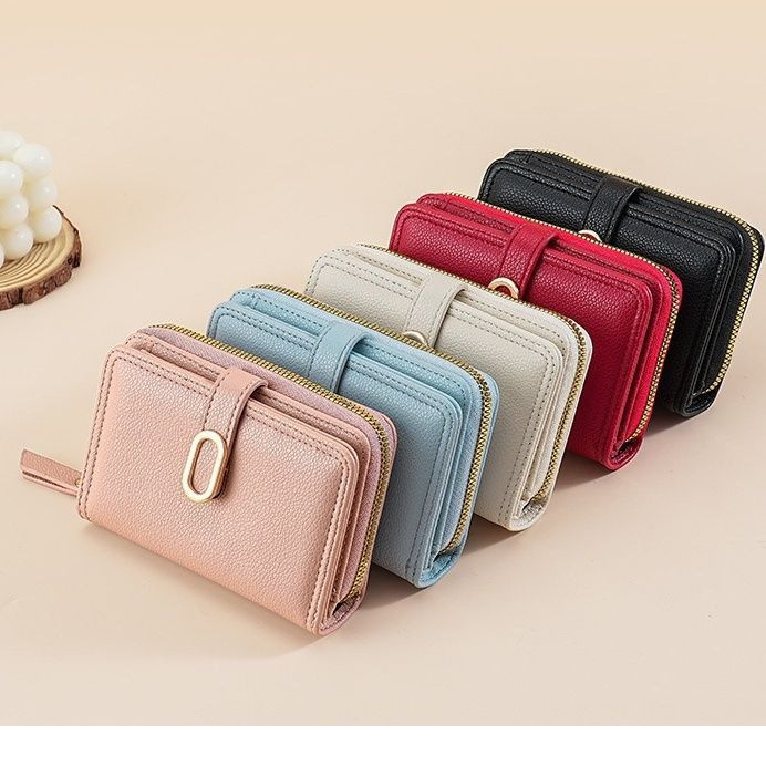 Nuevo clásico retro bolso de cambio simple monedero de color sólido mini bolso de monedas portátil bolso de tarjetas pequeñas