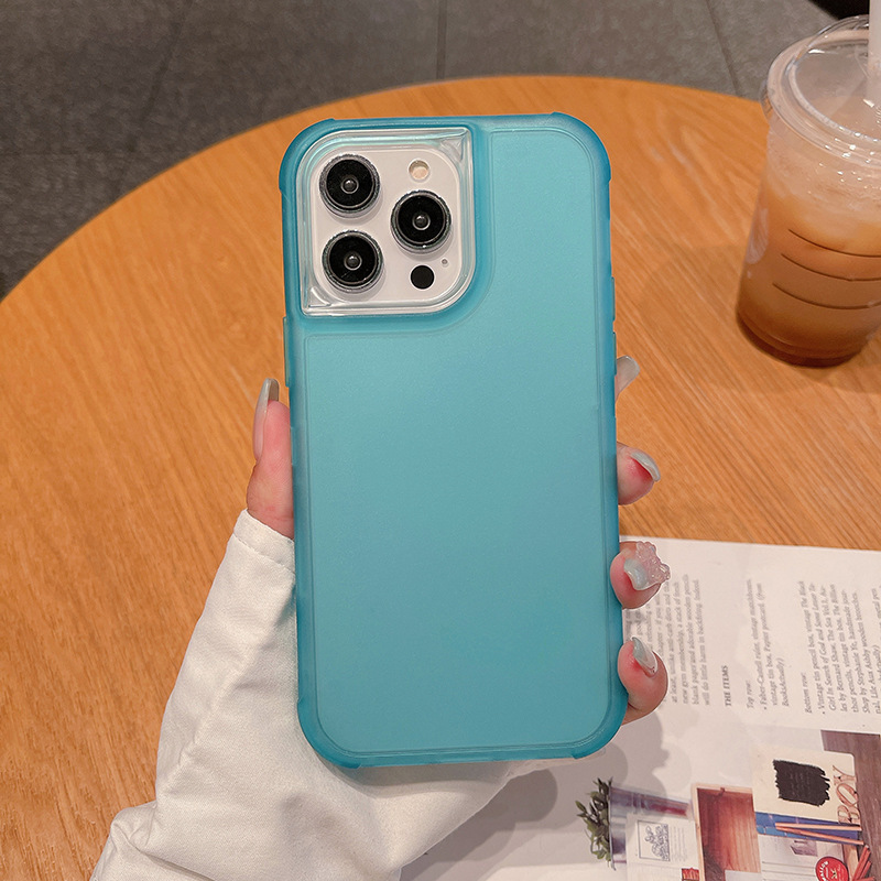 Aiwei Hot Selling for Apple IPHONE 16 Pro Max Defense 3-in -1 Transparent Color TPU Phone Case